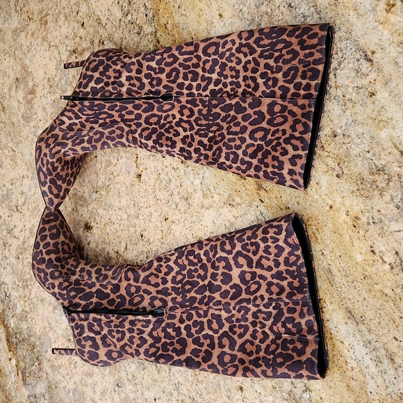 Nine West Animal Leopard Cheetah Print Knee-High Boots. NEW - Picture 11 of 16
